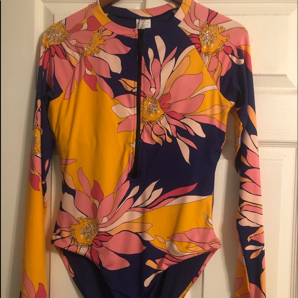 Trina Turk Breeze Paddle board swimsuit bodysuit